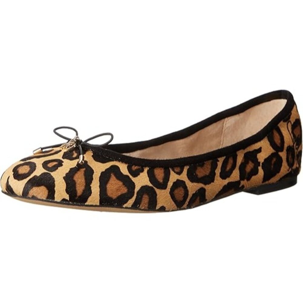 Sam Edelman Calf Hair‎ Women's Leopard Print Ballet Flats Size 4 NWOT